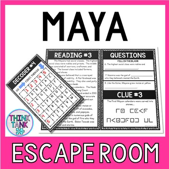 Maya Escape Room Activity
