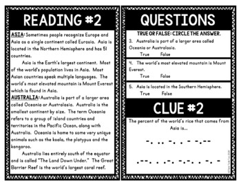 Continents Escape Room Activity - Image 2