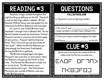 Battle of Bunker Hill Escape Room Activity - Image 2