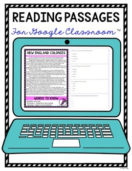 13 Colonies DIGITAL Reading Passages and Questions for Google Classroom™ - Image 3
