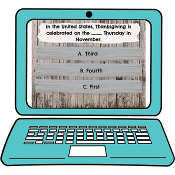 Thanksgiving Interactive Google Slides™ Presentation | Distance Learning - Image 3