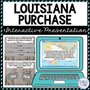Louisiana Purchase Interactive Google Slides™ Presentation | Distance Learning
