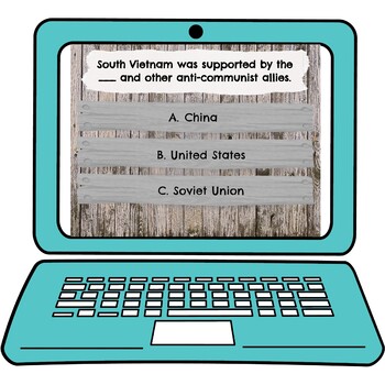 Vietnam War Interactive Google Slides™ Presentation | Distance Learning - Image 3