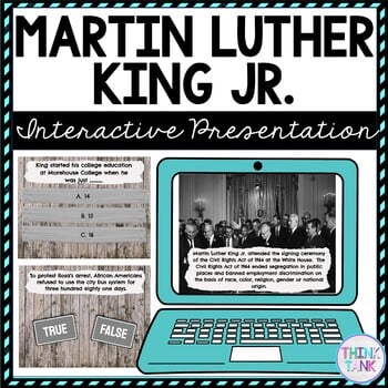 Martin Luther King Jr. Interactive Google Slides™ Presentation Distance Learning