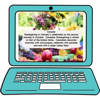 Thanksgiving Around the World Interactive Google Slides™ Presentation - Image 2