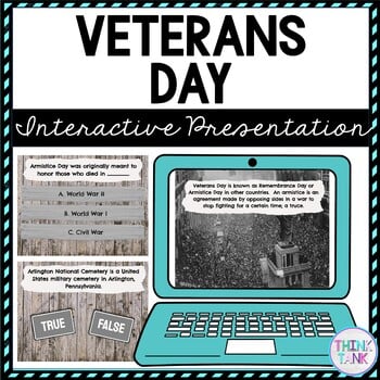 Veterans Day Interactive Google Slides™ Presentation | Distance Learning