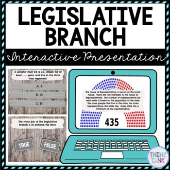 Legislative Branch Interactive Google Slides™ Presentation | Distance Learning