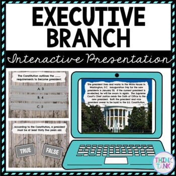 Executive Branch Interactive Google Slides™ Presentation | Distance Learning