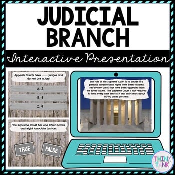 Judicial Branch Interactive Google Slides™ Presentation | Distance Learning