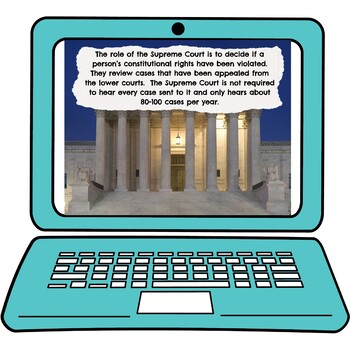 Judicial Branch Interactive Google Slides™ Presentation | Distance Learning - Image 2