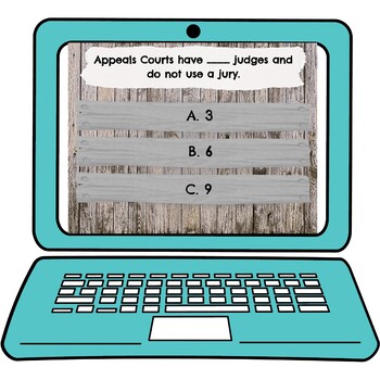 Judicial Branch Interactive Google Slides™ Presentation | Distance Learning - Image 3