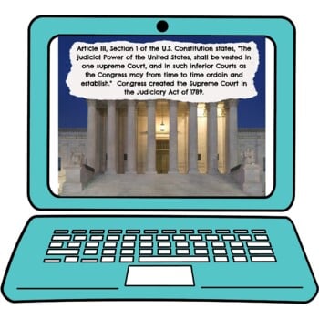 Supreme Court Interactive Google Slides™ Presentation | Distance Learning - Image 2