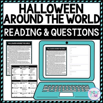 Halloween Around the World DIGITAL Reading Passage & Questions - Self Grading