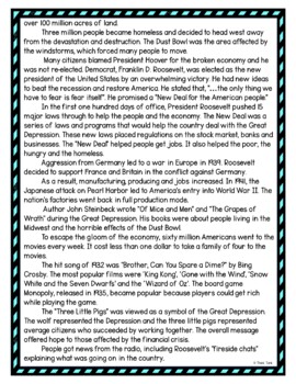 Great Depression DIGITAL Reading Passage and Questions - Self Grading - Image 4