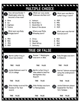Black History DIGITAL Reading Passage and Questions - Self Grading - Image 3