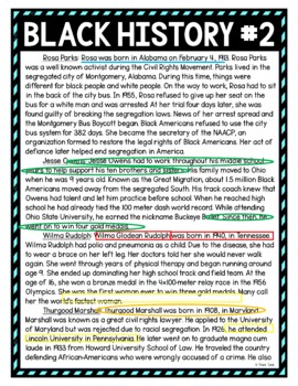 Black History #2 Color by Number, Reading Passage and Text Marking - Image 4