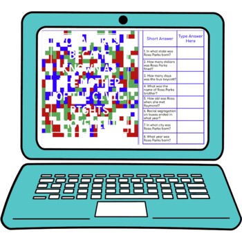 Rosa Parks Secret Message Activity for Google Sheets™ | Distance Learning - Image 2