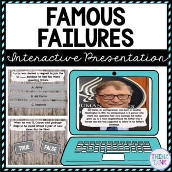 Famous Failure Interactive Google Slides™ Presentation | Growth Mindset