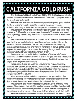 California Gold Rush DIGITAL Reading Passage and Questions - Self Grading - Image 2
