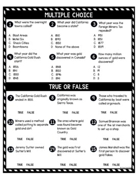 California Gold Rush DIGITAL Reading Passage and Questions - Self Grading - Image 3