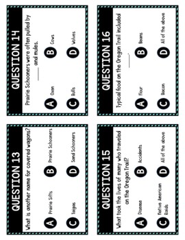 Oregon Trail Task Cards Review Game | Westward Expansion - Image 2