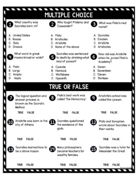 Greek Philosophers DIGITAL Reading Passage and Questions - Self Grading - Image 3