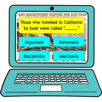 California Gold Rush Review Game Board | Digital | Google Slides - Image 2