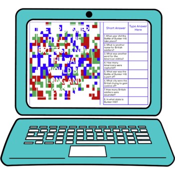 Battle of Bunker Hill Secret Message Activity for Google Sheets™ - Image 2