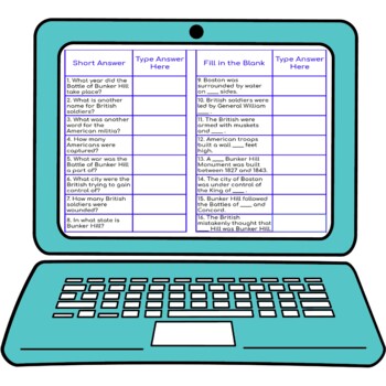 Battle of Bunker Hill Secret Message Activity for Google Sheets™ - Image 3