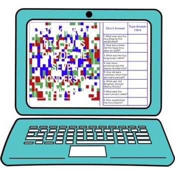 Inca Empire Secret Message Activity for Google Sheets™ | Distance Learning - Image 2