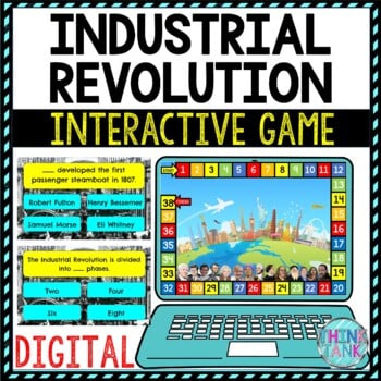 Industrial Revolution Review Game Board | Digital | Google Slides