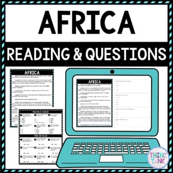 Africa DIGITAL Reading Passage and Questions - Self Grading