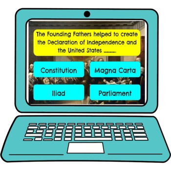 Founding Fathers Review Game Board | Digital | Google Slides - Image 2