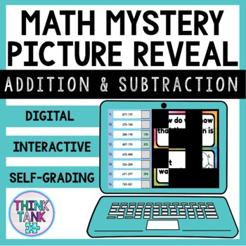 3 Digit Addition and Subtraction WITH Regrouping | Math Mystery Picture Reveal