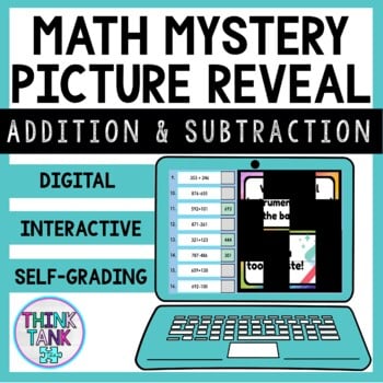 3 Digit Addition and Subtraction WITHOUT Regrouping | Math Mystery Picture 2