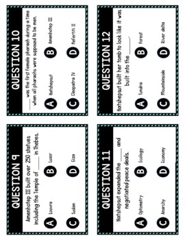 Ancient Egypt Task Cards Review Game Activity | Ancient History - Image 2