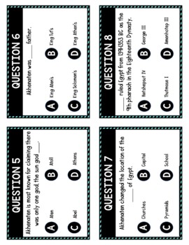 Ancient Egypt Task Cards Review Game Activity | Ancient History - Image 4