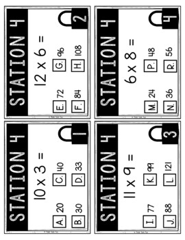 Multiplication Escape Room | Whole Numbers to 12 | Math Activity - Image 2