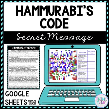 Hammurabi's Code Secret Message Activity for Google Sheets™ | Distance Learning