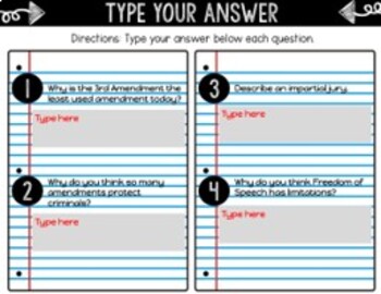 Bill of Rights DIGITAL Interactive Notebook | Choice Board | U.S. Constitution - Image 3
