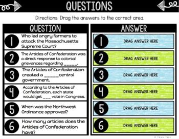 Articles of Confederation DIGITAL Interactive Notebook | Choice Board - Image 2