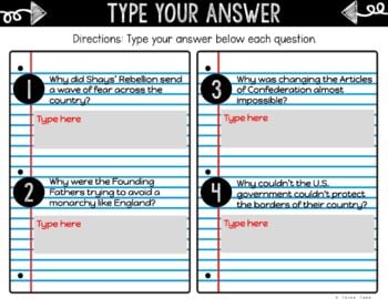 Articles of Confederation DIGITAL Interactive Notebook | Choice Board - Image 4