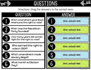 Voting Rights DIGITAL Interactive Notebook | Choice Board | Civics - Image 2