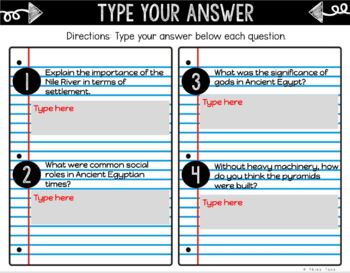 Ancient Egypt DIGITAL Interactive Notebook | Choice Board | King Tut - Image 4
