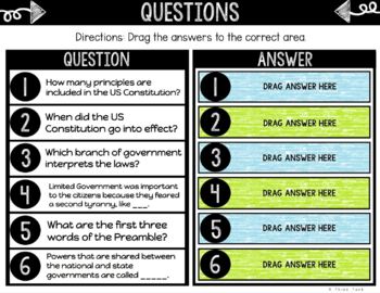 U.S. Constitution Principles DIGITAL Interactive Notebook | Choice Board - Image 2