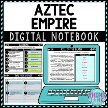 Aztec Empire DIGITAL Interactive Notebook | Choice Board | Ancient History