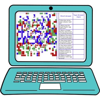 Easter Secret Message Activity for Google Sheets™ | Distance Learning - Image 2