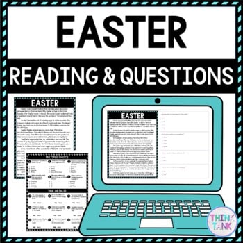 Easter DIGITAL Reading Passage & Questions - Self Grading