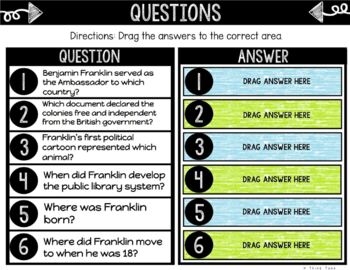 Benjamin Franklin DIGITAL Interactive Notebook | Choice Board - Image 2