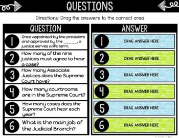 Supreme Court DIGITAL Interactive Notebook | Choice Board | Government - Image 3